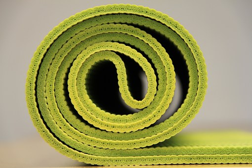green yoga mats