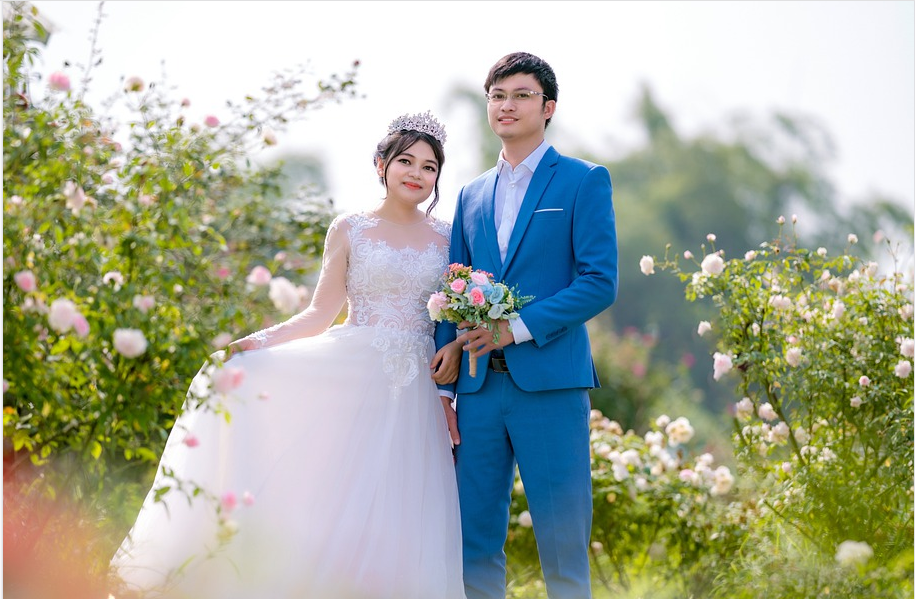 a groom and a bride